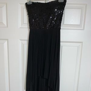 Windsor black sequin high-low dress